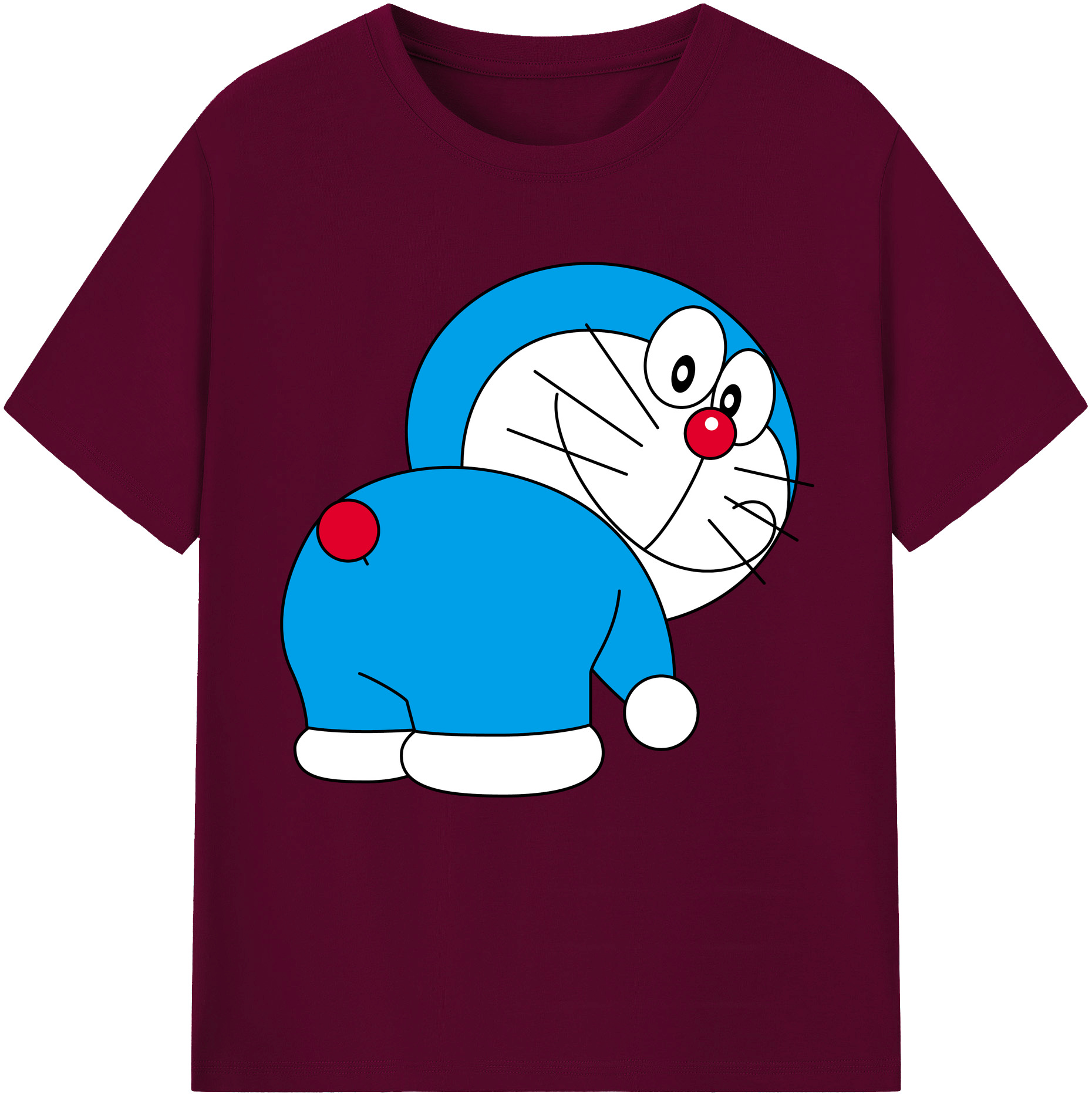 （画像用） ドラえもん Doraemon レディースカジュアルプリントTシャツ（綿100％）